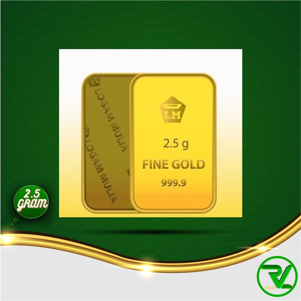 Rvl Gold Logam Mulia Antam (Lm) 2.5 Gr Retro Berdiri