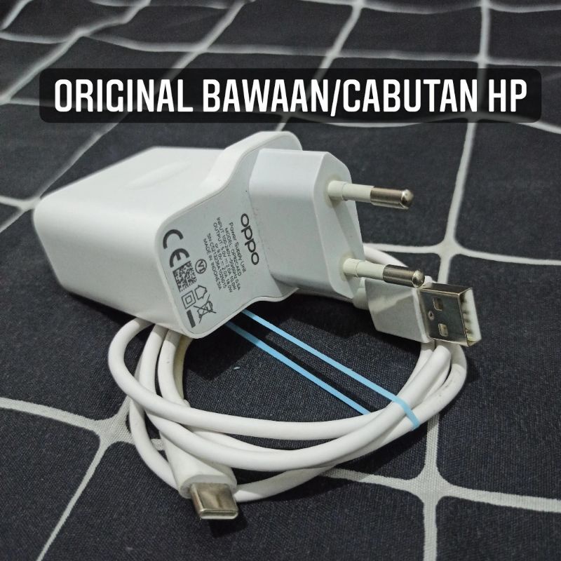 Charger Original Bawaan/Cabutan HP Oppo 18Watt A52 A53 A54 A92 A93 Reno 4F