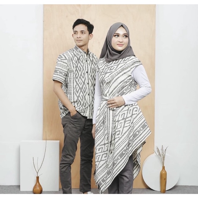 cople baju tenun motif Toraja original 01 + free makser