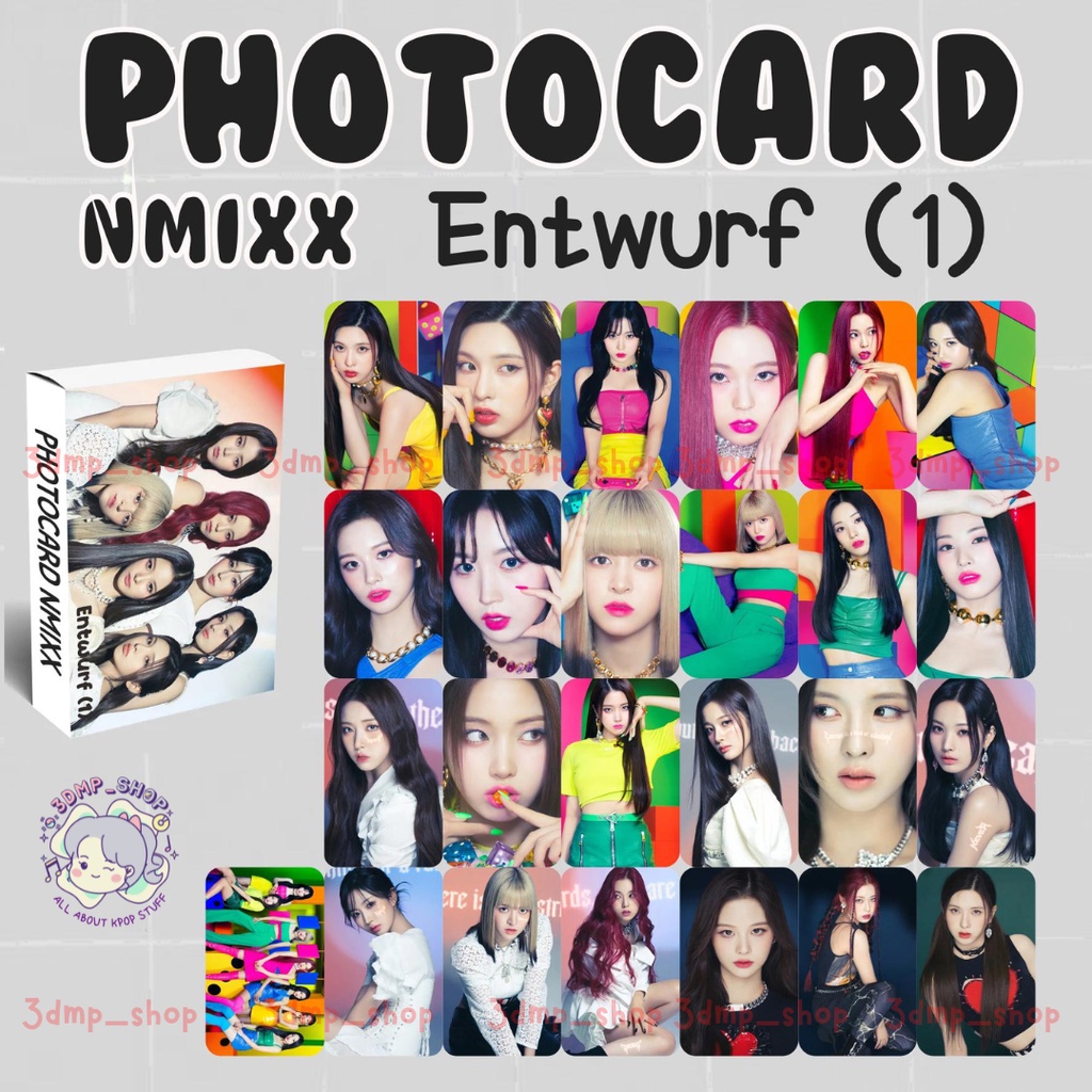 [25 Lembar] Photocard Lomocard photo lomo card NMIXX Ad Mare Dice Entwurf Girls over flower expérgo