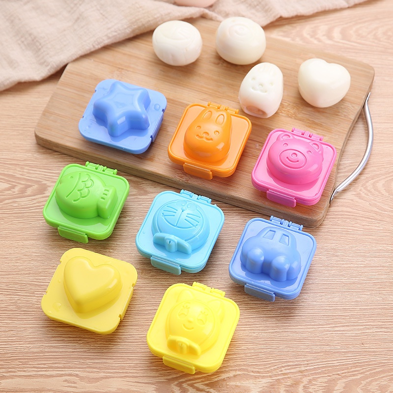 2 Pcs Cetakan Telur Bentuk Kartun Bayi 3D Untuk Aksesoris Bento