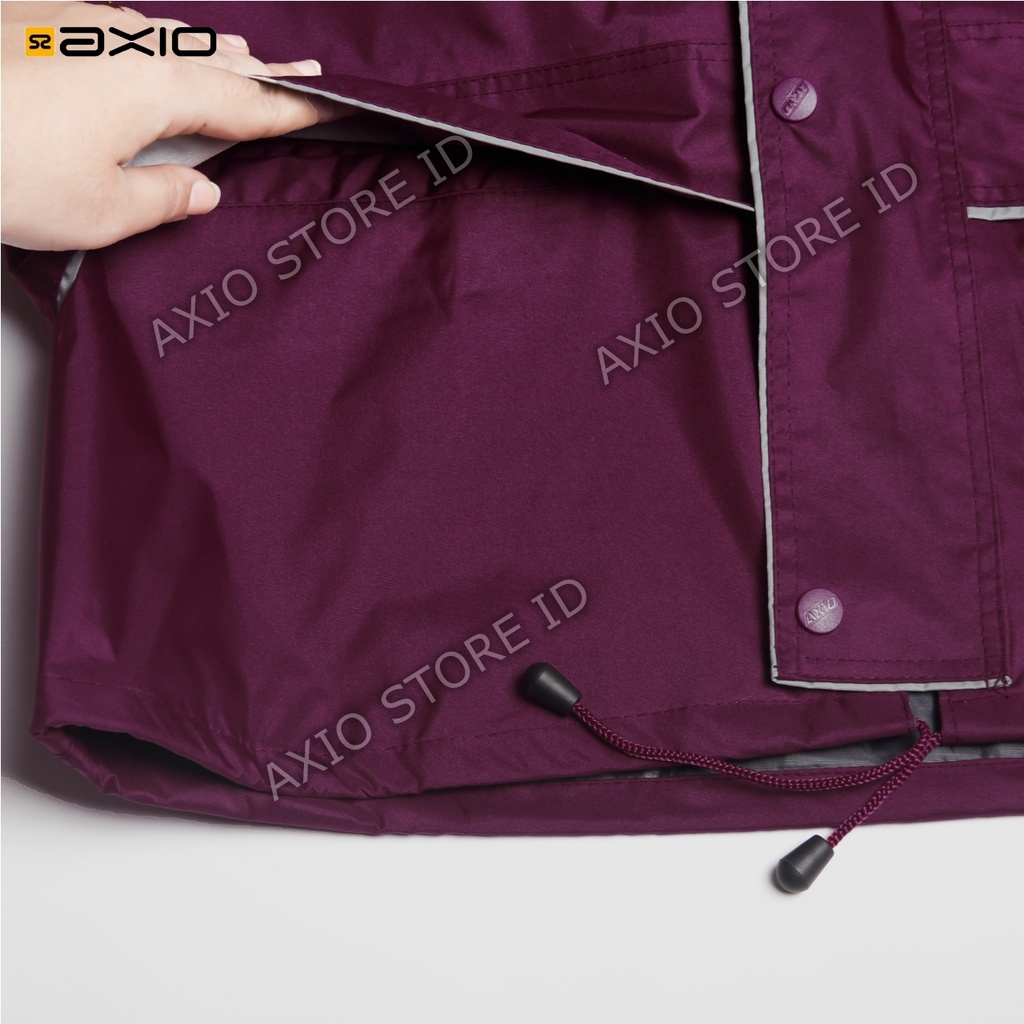 Jas Hujan Jumbo Axio XXXL Merah Maroon Original