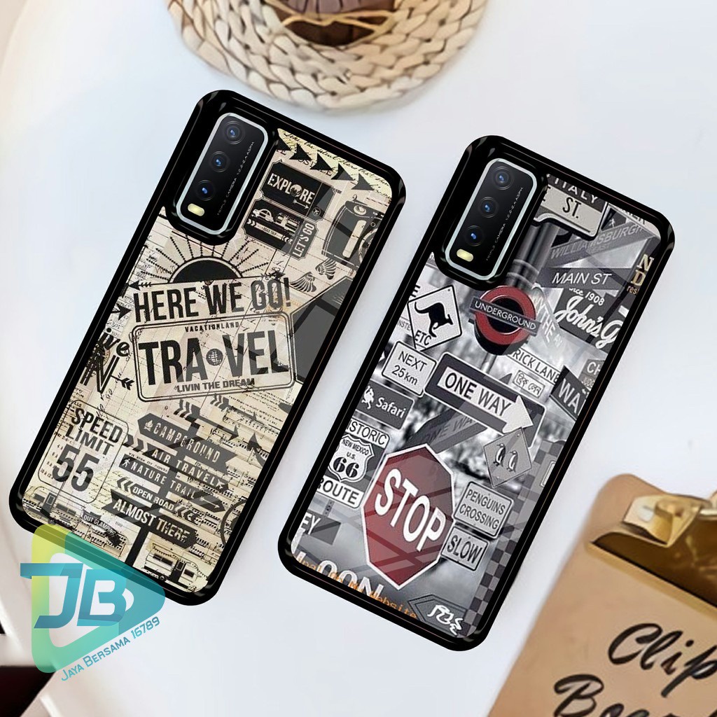 HARDCASE 2D GLOSSY TRAVEL OPPO VIVO XIAOMI SAMSUNG REALME IPHONE ALL TYPE JB5681