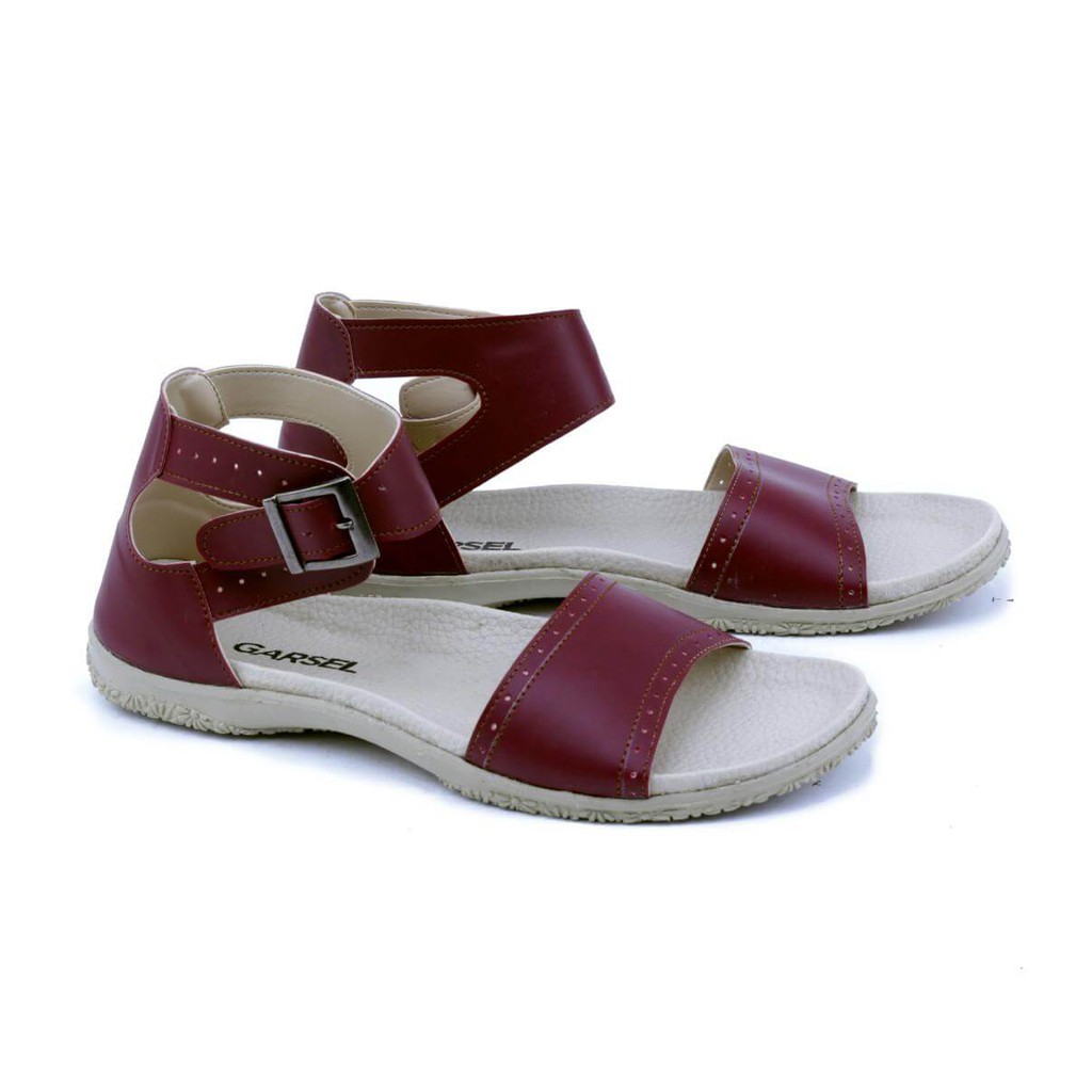 PROMO Sandal Flat Kasual Wanita - GDE 8515 Produk Asli - Garsel Shoes