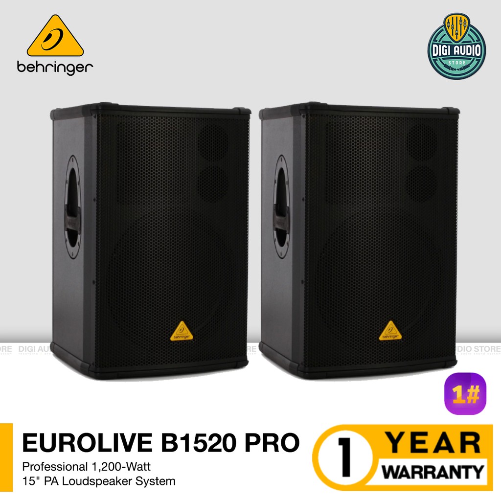 Speaker Pasif Sound System Behringer EUROLIVE B1520 Pro 15 inch 1200 Watt - Harga untuk 1 Speaker