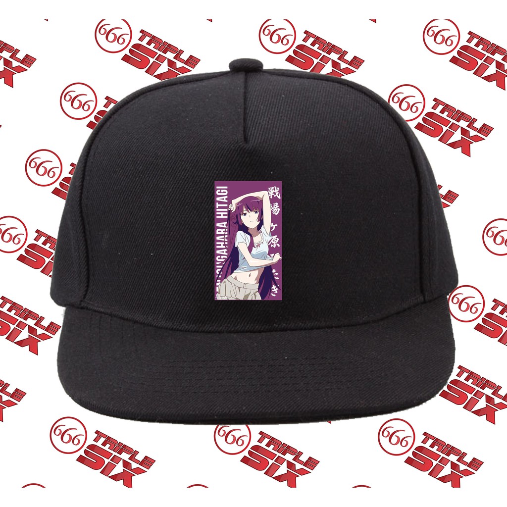 Topi Snapback Cotton Anime Hitagi Senjougahara Bakemonogatari