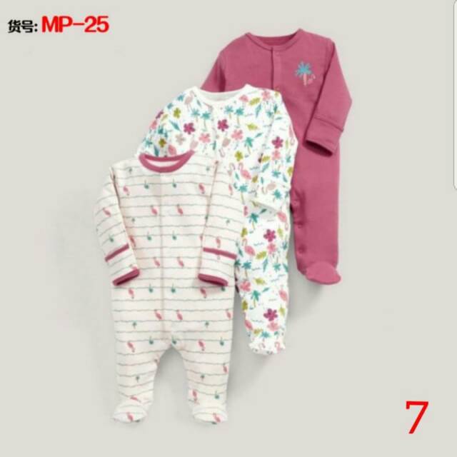 Mamas papas sleepsuit/ sleepsuit mamas&amp;papas 3in1/ baju tidur bayi set 3in1i