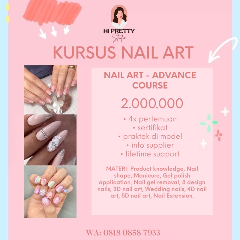 kursus eyelash & nail art advance