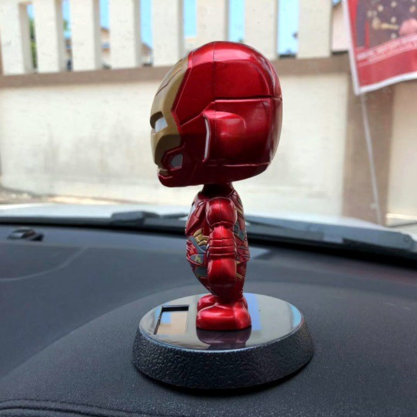 Pajangan Figure Miniatur Mobil SOLAR POWER NEW BIG Iron Man Ironman