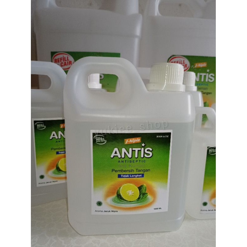 ANTIS CAIR HAND SANITIZER KEMASAN REFILL 1000ML / 1 LITER