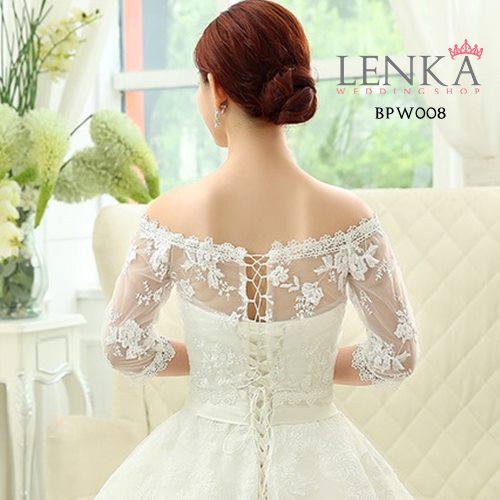 [TOKO TERPERCAYA] CARDIGAN WEDDING BOLERO PENGANTIN PERNIKAHAN BROKAT BPW008