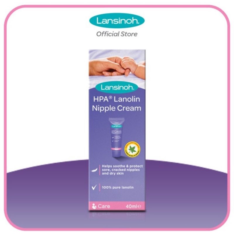 Lansinoh HPA Lanolin Nipple Cream For Sore Nipple &amp; Cracked Skin Ukuran 10ml &amp; 40ml