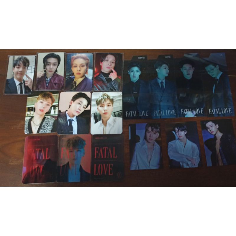 [READ DESC] Monsta x fatal love official photocard / ktown4u benefit pc / index / message card / len