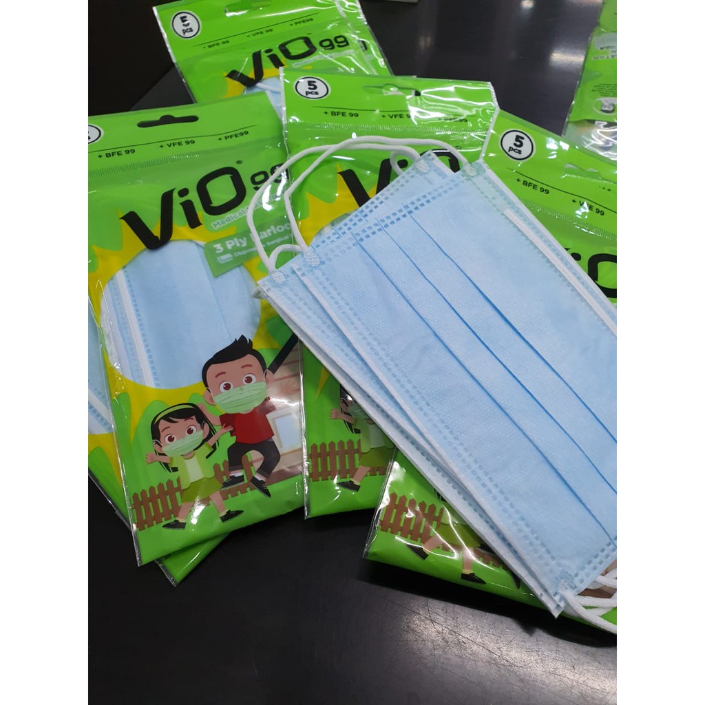 Vio Masker Anak [5 Pcs/Sahet]