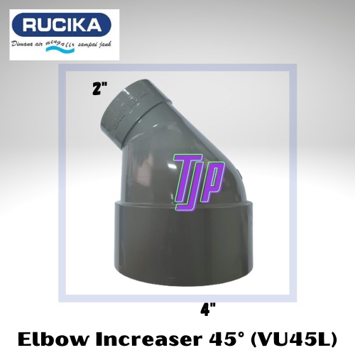 Knie / Elbow increaser 45° (VU45L) RUCIKA  4 X 2&quot;