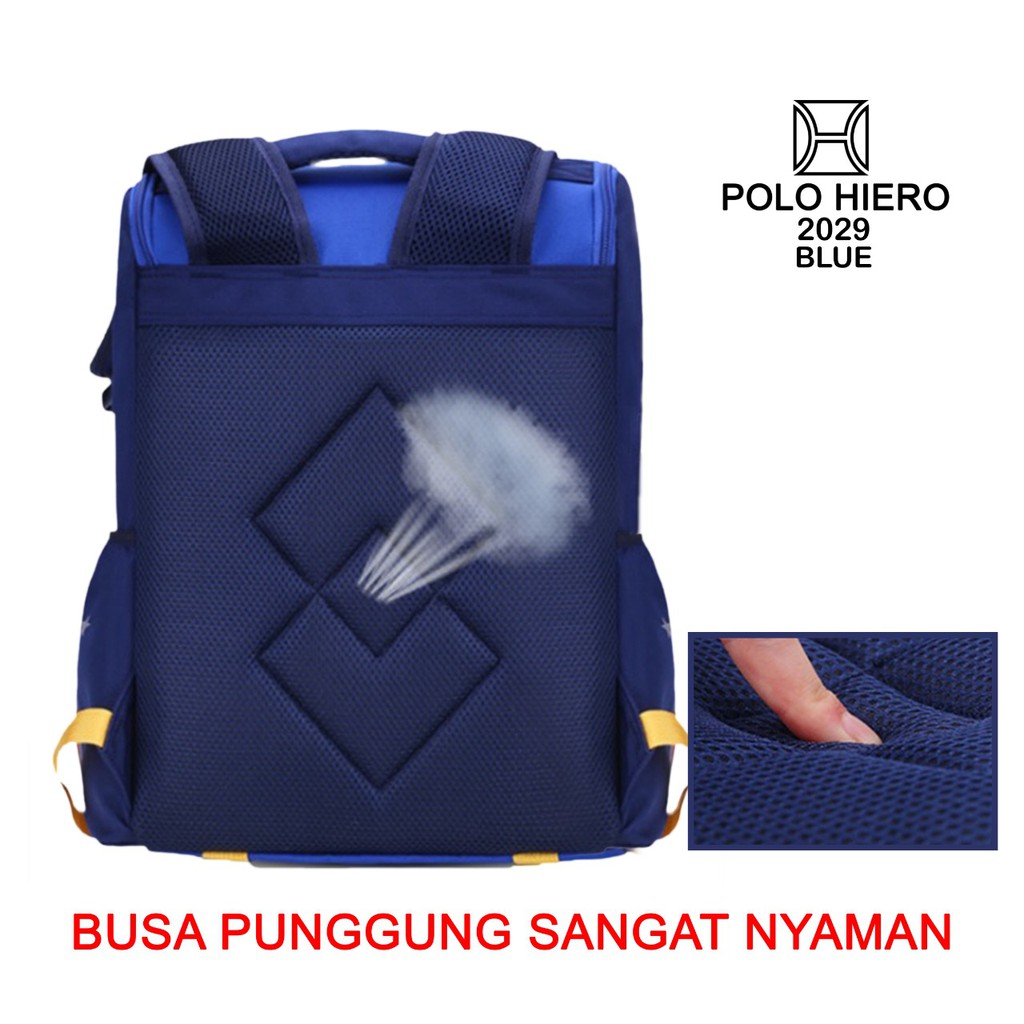 Tas Wanita Sekolah Lanpai 2029 Ransel Pria Backpack [Free Botol Minum] Tas Sekolah Import