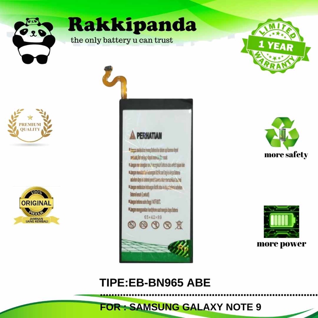 R/K- RakkiPanda - EB-BN965ABE Samsung Note 9 Batre Batrai Baterai