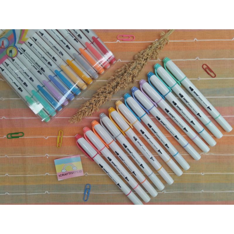 

Highlighter Pastel Joyko Dual Tip Satuan
