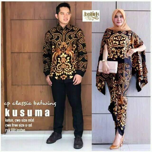 Batik Couple set Batwing Kusuma Gembul 2543