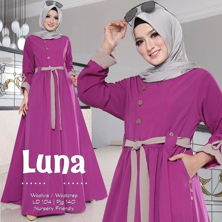 GAMIS SYARI ANNAJAH CAPUCCINO 900GR 110 140 ALLSIZE GAMIS SYARI BUSUI CADAR CREPE HQ POLOS MURAH I.