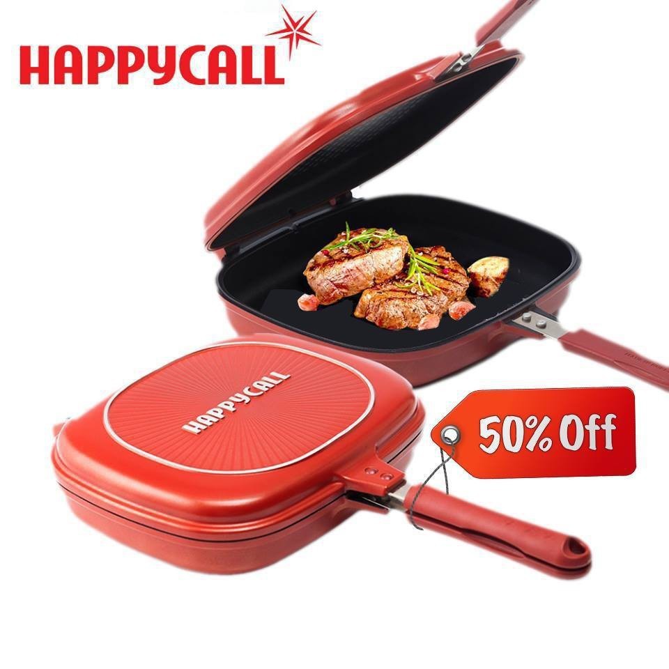 Jual Premium Happy Call Double Pan Anti Lengket Wajan Teflon Panci