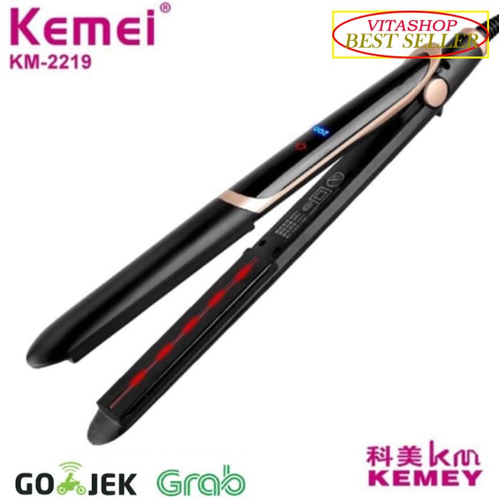 Kemei KM-2219 Catok infra red crimper Exlusive class hairstraightener