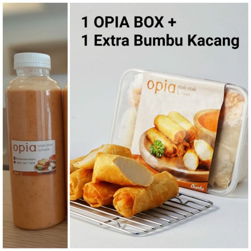 

OPIA Otak Otak Lumpia (10 pcs) + Extra Bumbu Kacang (250 ml)
