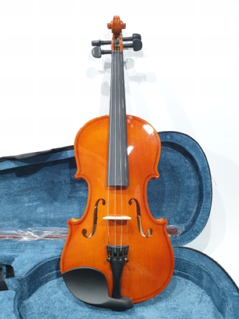 Biola Akustik Merk Aloha Original Ukuran 3/4 Violin Bonus Hardcase Bow Rosin Bridge Buat Belajar