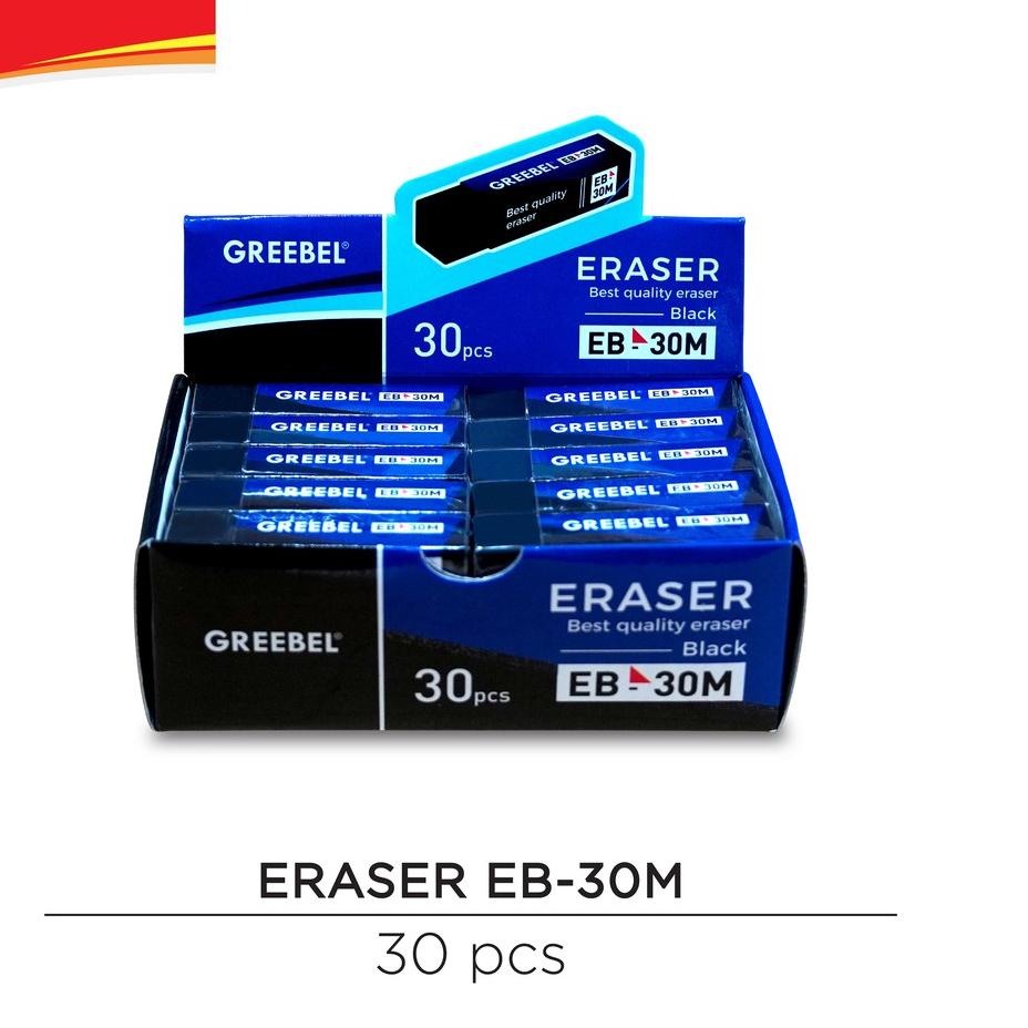 

Update! GREEBEL Penghapus Hitam/Eraser Black EB-30M box .,