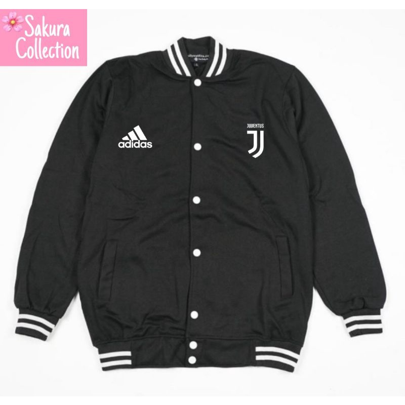 JAKET BASE BALL - JAKET BOMBER - JAKET VARSITY - JAKET PARASIT  - JAKET LOGO KOC - Jaket Parasut - Jaket Outdoor Premium original - Jaket Motor - Jaket Pria Wanita LOGO JUVE JUPE  ADIDAS