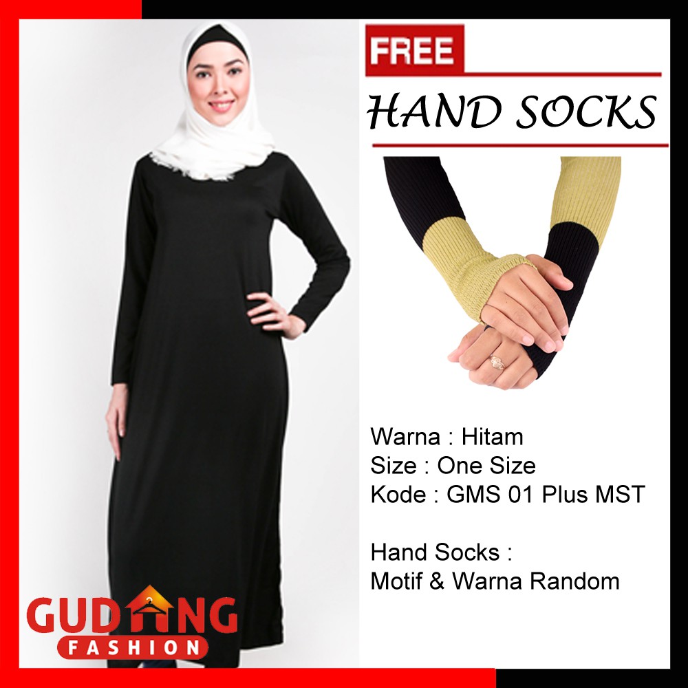 Gamis Modern Terbaru Wanita Muslimah Plus Free Handsocks (COMB)