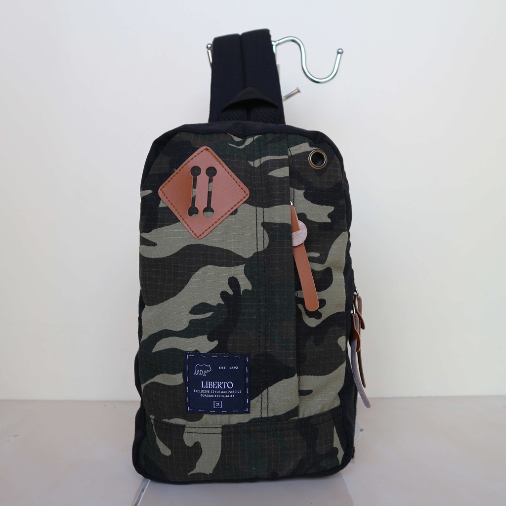 Tas Selempang Slempang Sling Bag Army Liberto Keren Bagus Kekinian