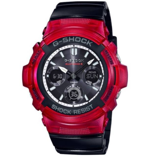 Jam Tangan Pria Casio G-Shock AWG-M100SRB-4ADR Original