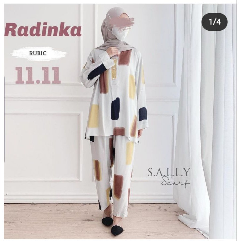 [BISA COD] Piyama Set Radinka Sally Scarf