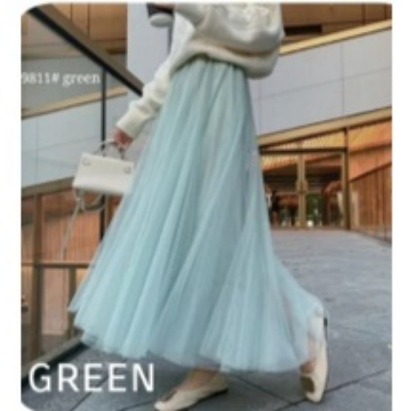 MDLV ~ 9811 TUTU LONG SKIRT ROK TILE ROK KOREA ROK LACE ROK IMPORT ROK TUTU MEKAR FASHION IMPORT