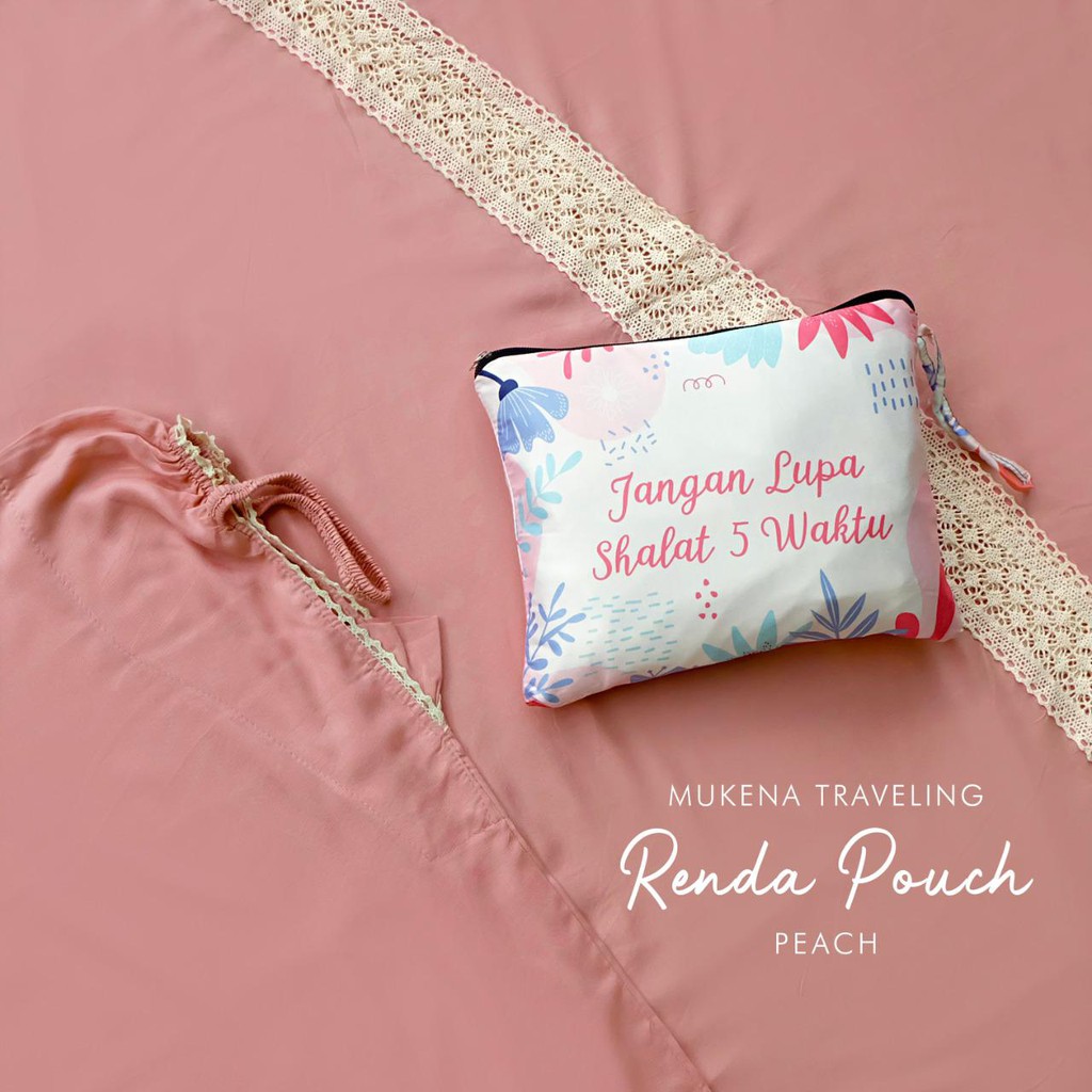 PUSAT MUKENA TASIK - MUKENA RAYON RENDA DEWASA TRAVELING POUCH