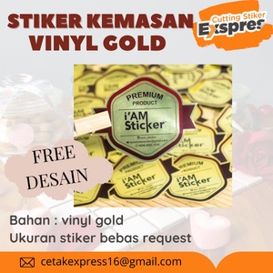 

Stiker Label Makanan/Minuman Anti Air Bahan Vinyl Murah Free Desain Bebas Cookies Series