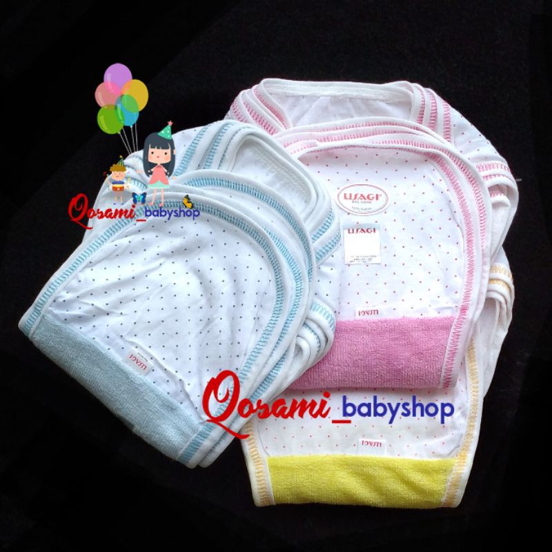 USAGI 6 pcs Popok Tali Bayi Handuk Bintik SNI