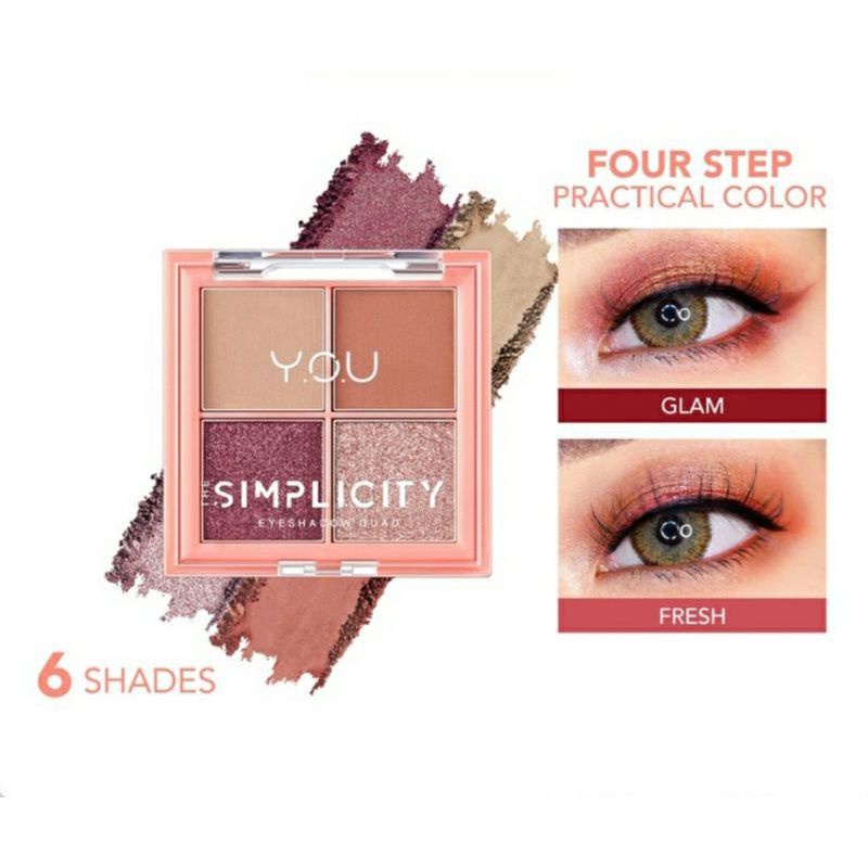 Y.O.U. YOU SIMPLICITY EYESHADOW QUAD GLAM/FRESH
