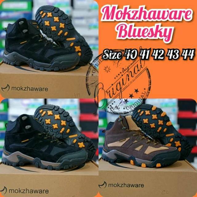sepatu outdoor mokzhaware bluesky pria sepatu gunung tracking original
