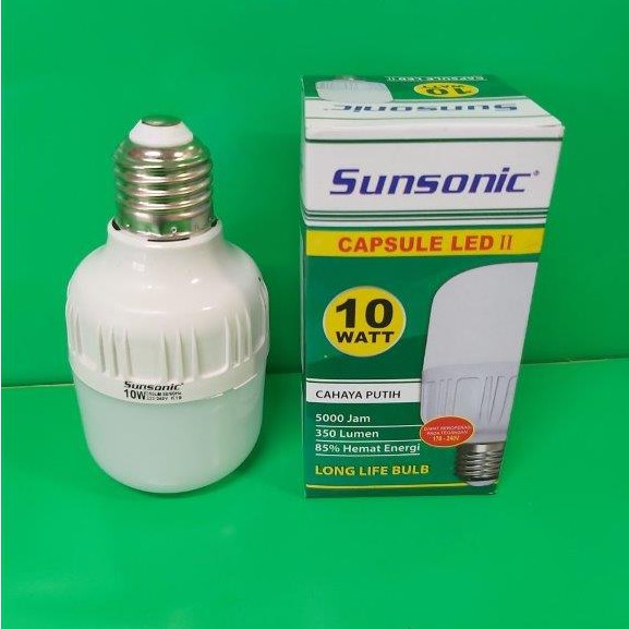 Bohlam Lampu LED Capsule 10 Watt SUNSONIC