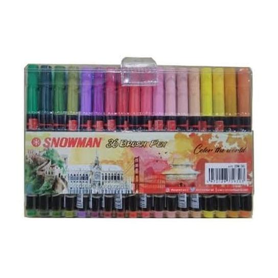 

(BISA COD) Snowman Brush Pen 36 warna Spidol Kuas BM-36 PROMO SPECIAL Kode 1339