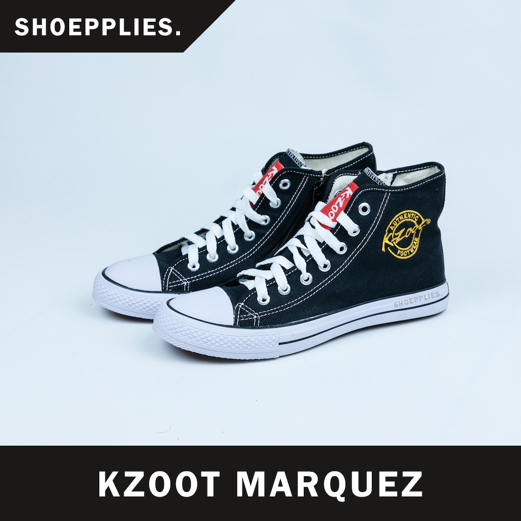 SEPATU K-ZOOT MARQUES B/W (HI & S) - SEPATU SEKOLAH