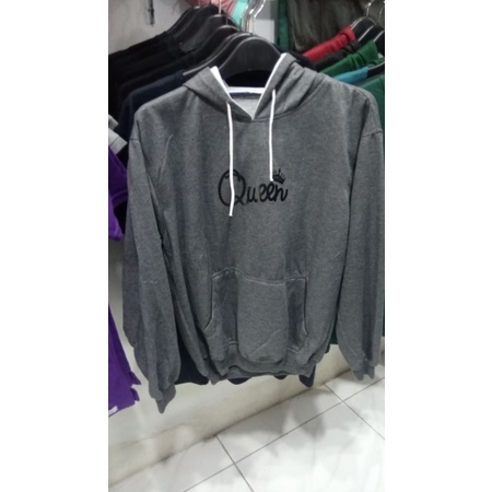 sweater cowok cewek abu tua