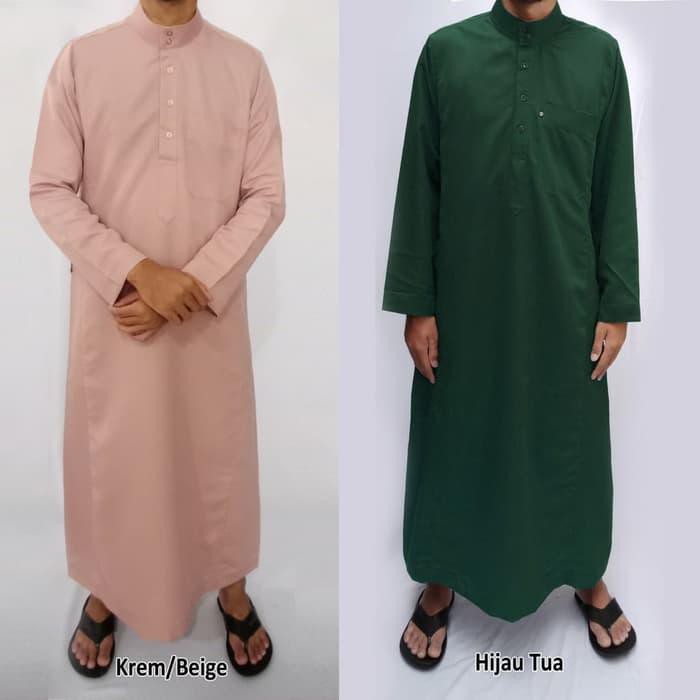 PROMO JUBAH IKHWAN FARRASI - JUBAH ARABI - JUBAH MUSLIM PRIA - PUTIH, L 