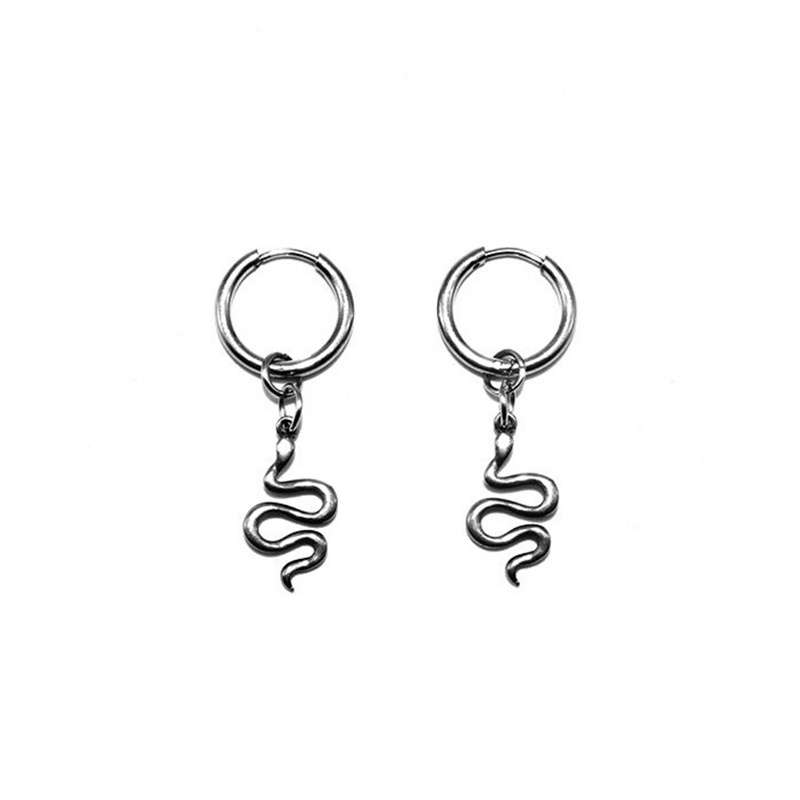 Snake Pendant Earrings Accessories Dark Wind Punk Hip Hop