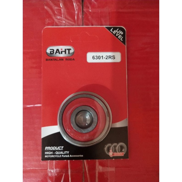(1ktk : Isi 10pcs )Lahar /Bearing BAHT 6301-2RS Bantalan Roda
