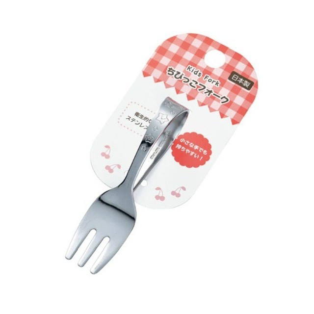 Made in Japan Training Spoon Fork Round Baby Blw Sendok Makan Anak Belajar Stainless Steel Toddler Kecil