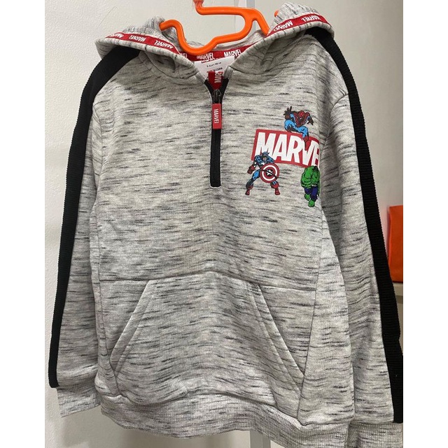 jaket hoodie marvel 3/4y 5/6y