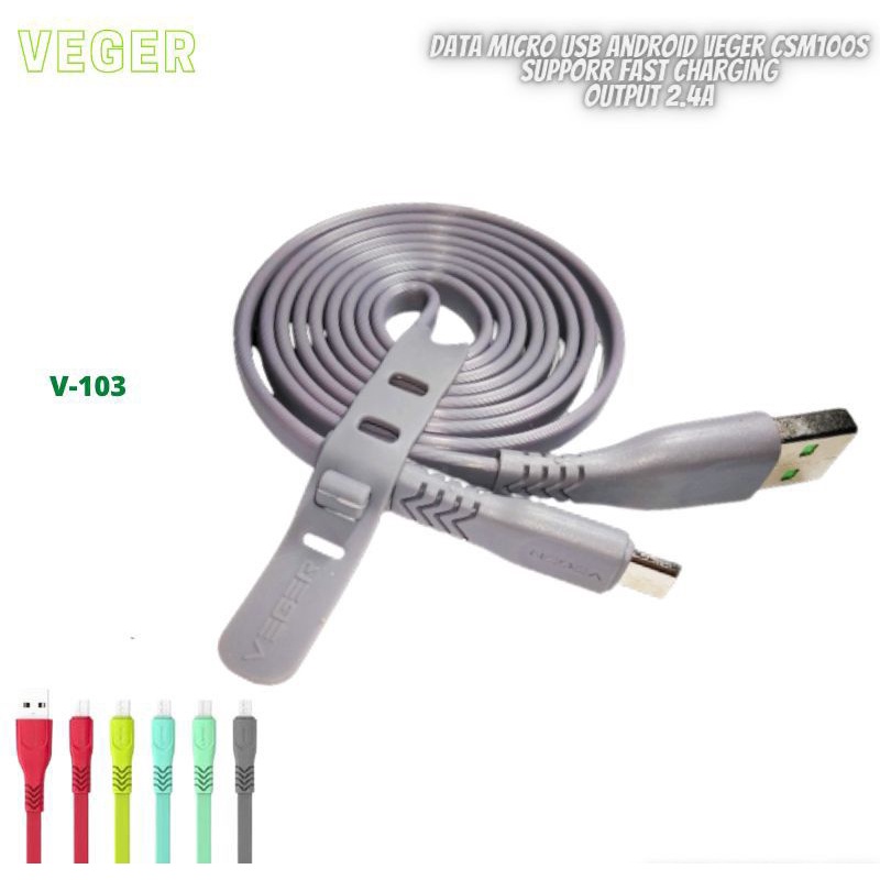 Kabel Charger Fast charging Cepat Isi Casan Data 103 MICRO USB Android 2.4A Original Vivan